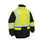 Jacket H Taped Hi Vis Freezer Hooded Bisley 2XL Yellow/Navy 40054780 BJ6454HT TT04 2XL