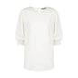 1799WZ Lola Women's 3/4 Sleeve Shirred Cuff Blouse White 10 40048937 1799WZ-WHT-10