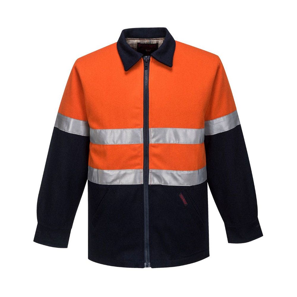 Jacket Bluey Wool Blend 410gsm 3M Tape Orange/Navy 2XL 60016786 MW028-O/N-2XL