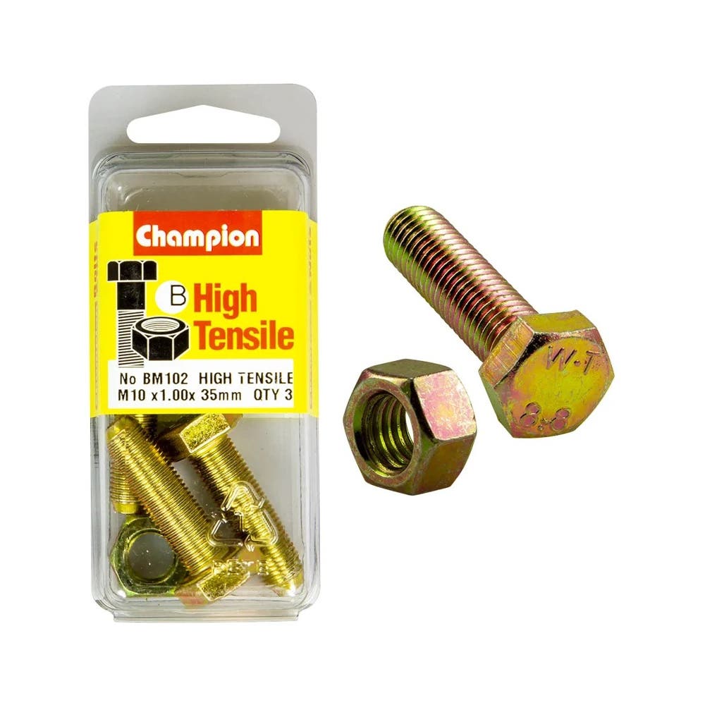 Screw Set + Nut Fully Threaded 10 x 35 x 1mm Blister Pack_60039691_BM102