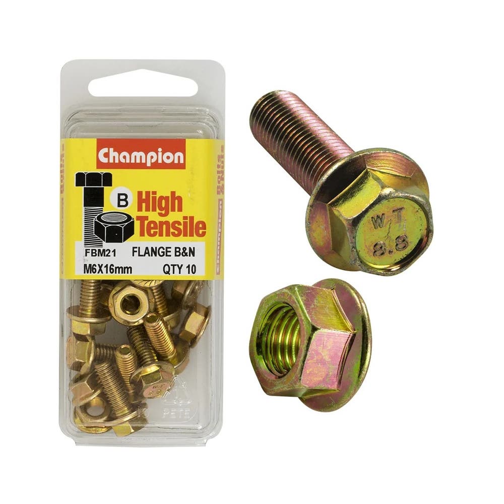 Screw Set + Nut Fully Threaded 6 x 16mm Blister Pack_60039714_BM21