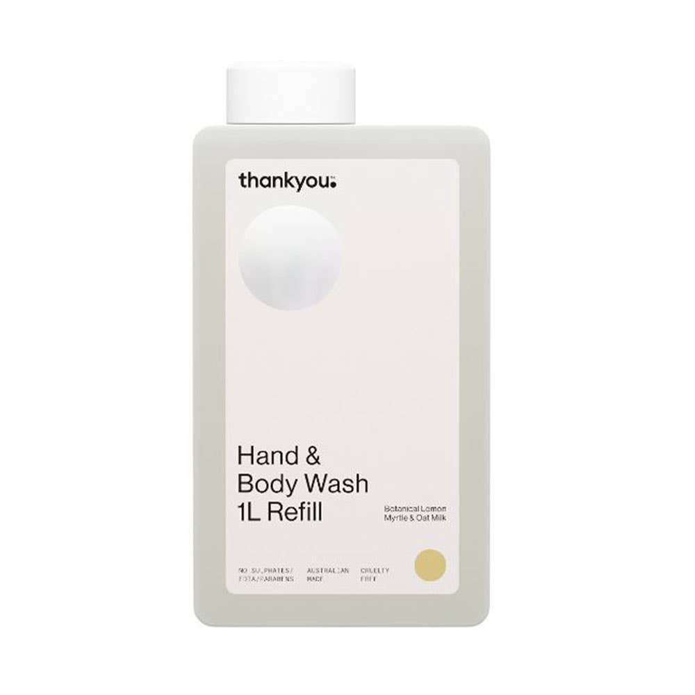 Thankyou Hand & Body Wash Refill 1L Lemon Myrtle & Oat Milk 40046501 61074