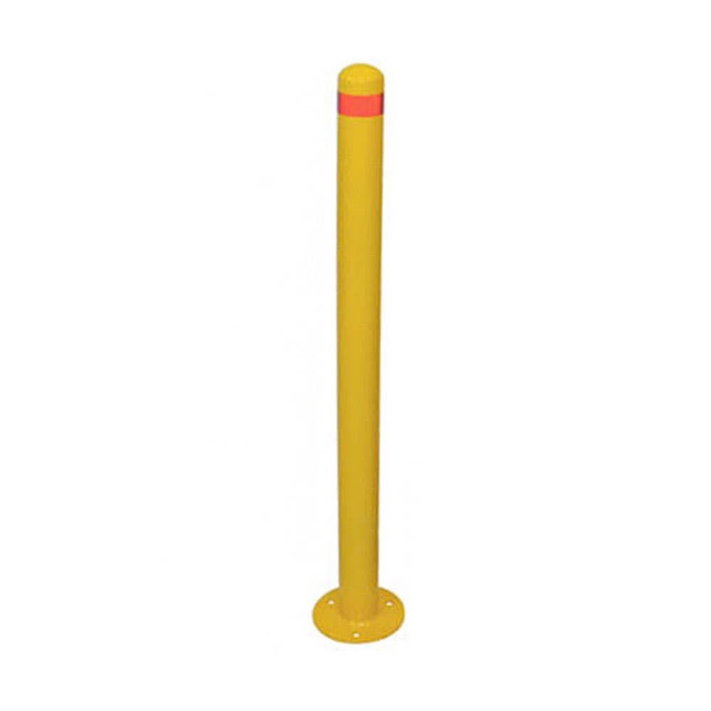 Surface Mount Steel Bollard Yellow 63mm 473243 A5343