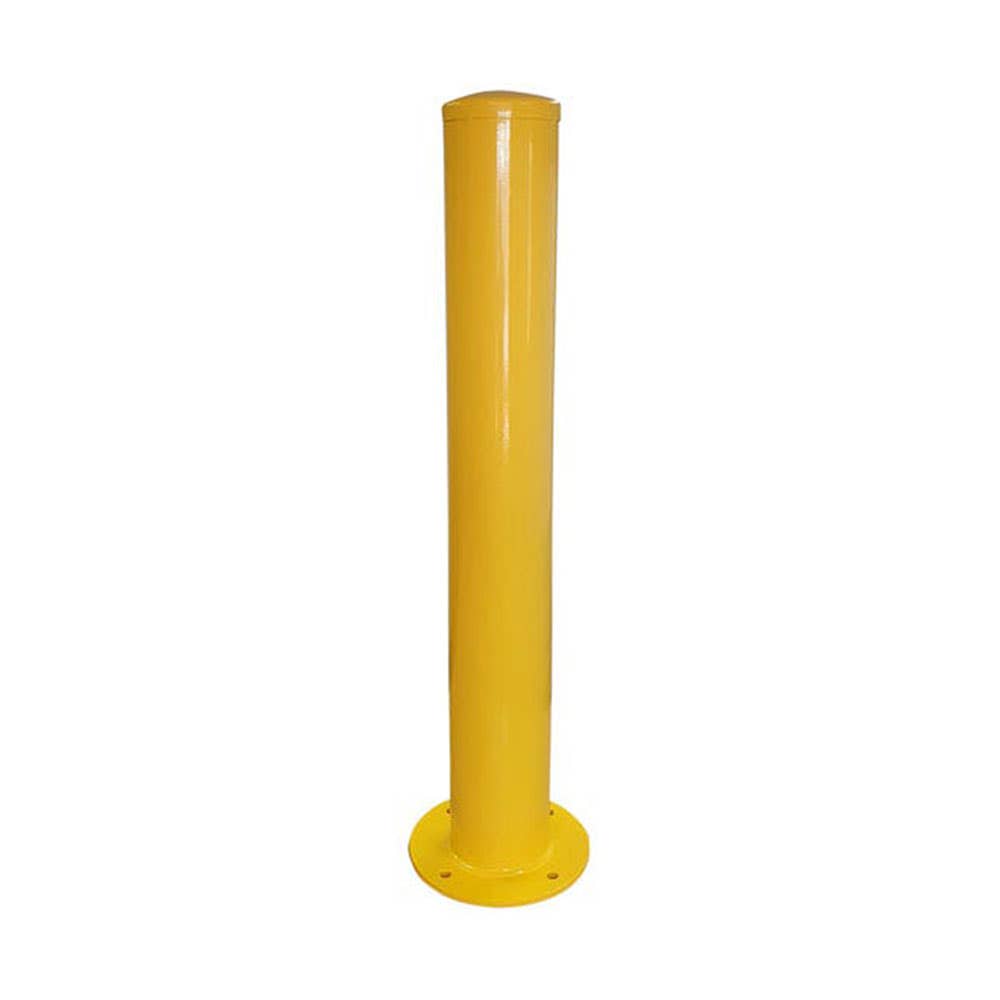Surface Mount Steel Bollard Yellow 165mm 488537 A5932