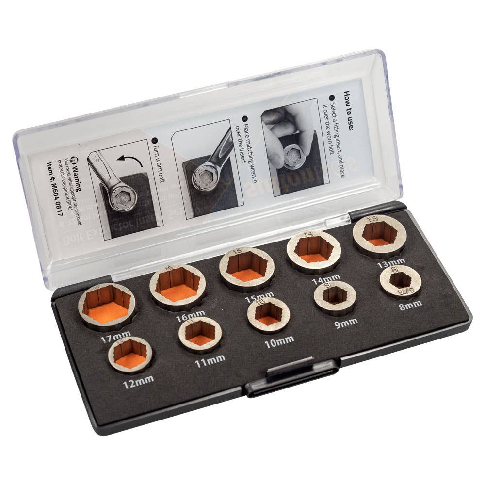 10 Piece Bolt Extractor Insert Set 40015717 M6040817
