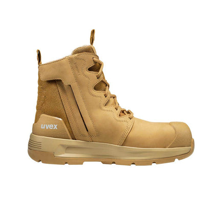 Boot Composite Toe Zip 3 X-Flow Tan UK 10 Uvex_40026487_6545844