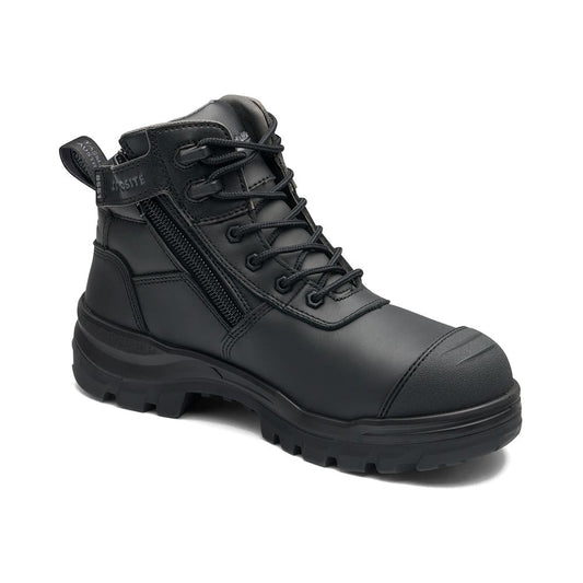 Boot Safety RotoFlex 135mm Zip Sided Blundstone 10 Black 8551100_40063059_8551100