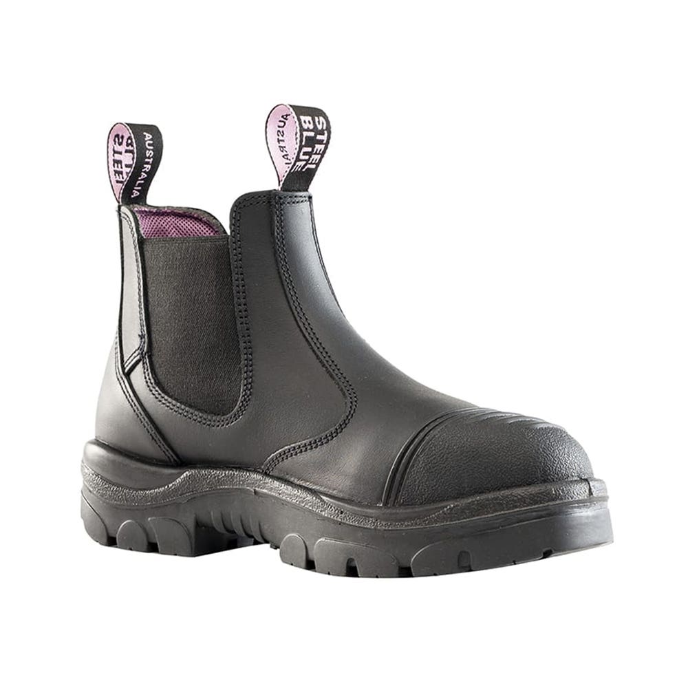 Boots Womens Hobart Elastic-Side Black Steel Blue 10 Black 512729 10 Black 40063155 512729-100-BLK