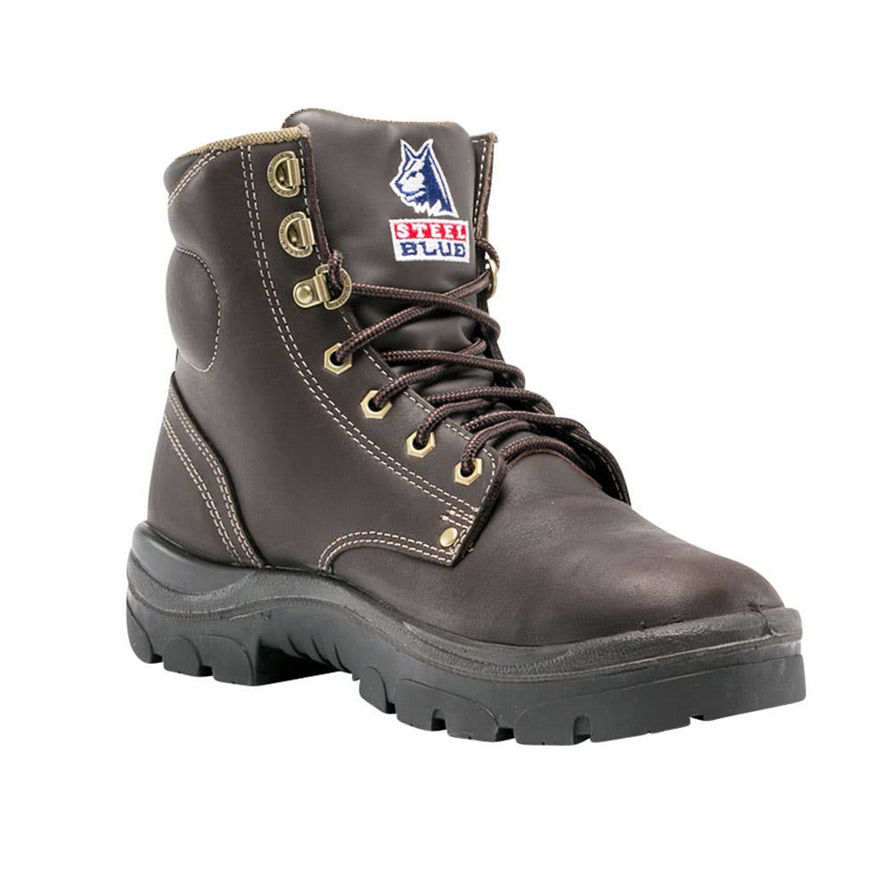 Boots Steel Toe Lace Up TPU Sole Derby Style Whiskey Argyle 10 Steel Blue_837001_312102-100-WBN