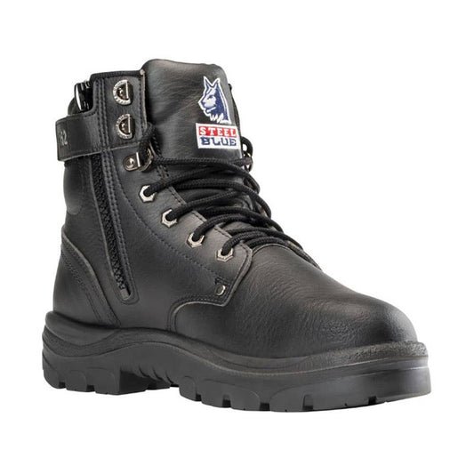 312152 Argyle Zip-Up Vegan Safety Boots With TPU Sole Black 10 40031305 312152-100-VBK