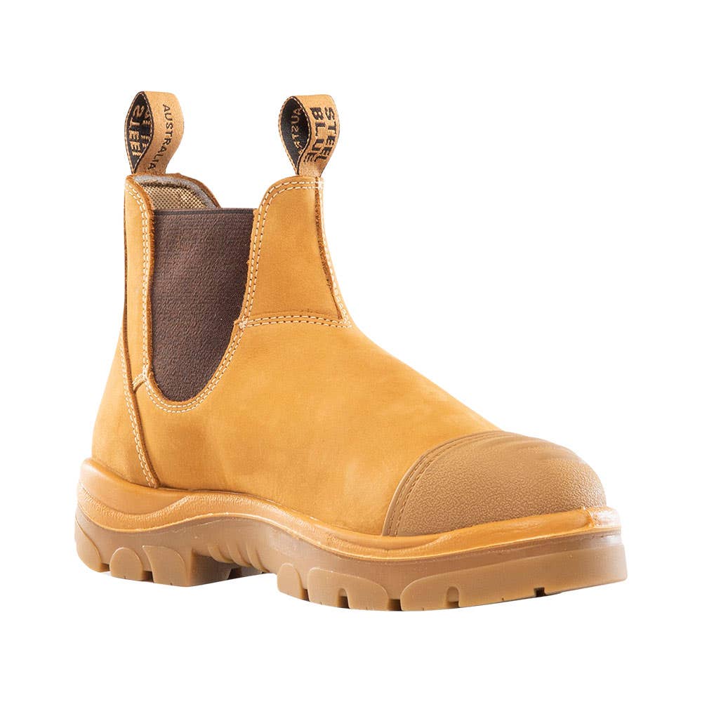 312601 Hobart Elastic-Sided Safety Boots With TPU Sole Wheat 10 40043033 312601-100-WHT