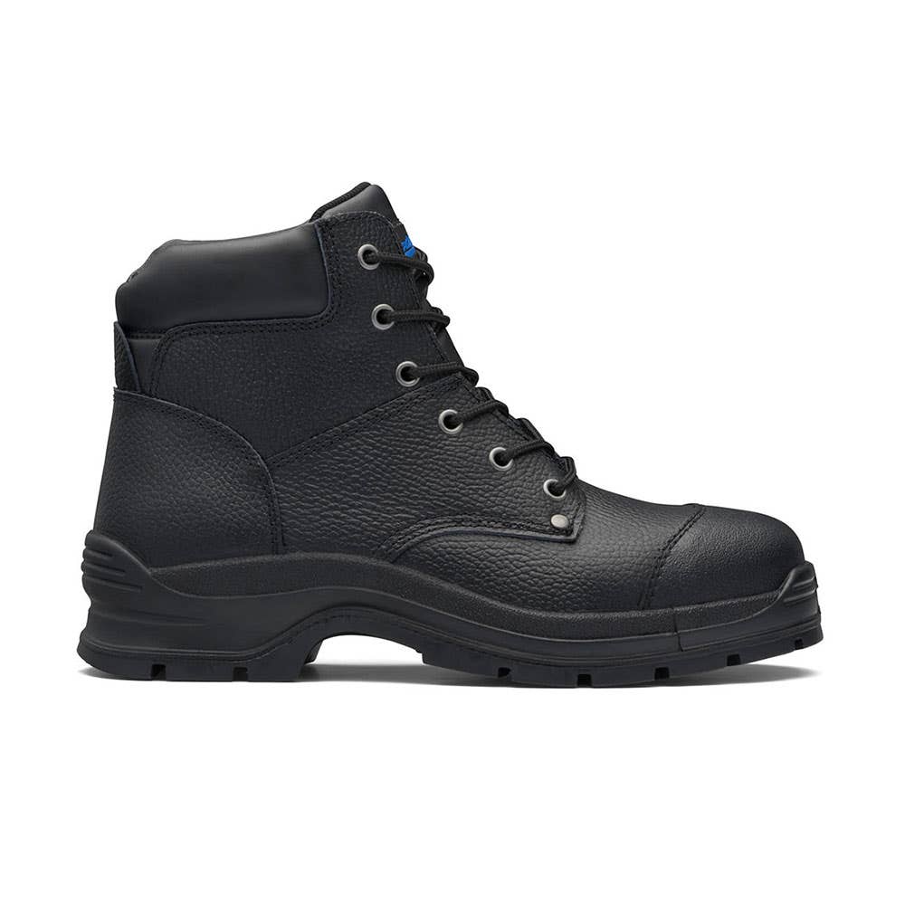 313 Lace-Up Leather Print Safety Boots Black 11_459657_313110