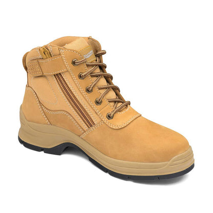 418 Zip-Up Non-Safety Boots With TPU Sole Wheat 10_40033468_418100