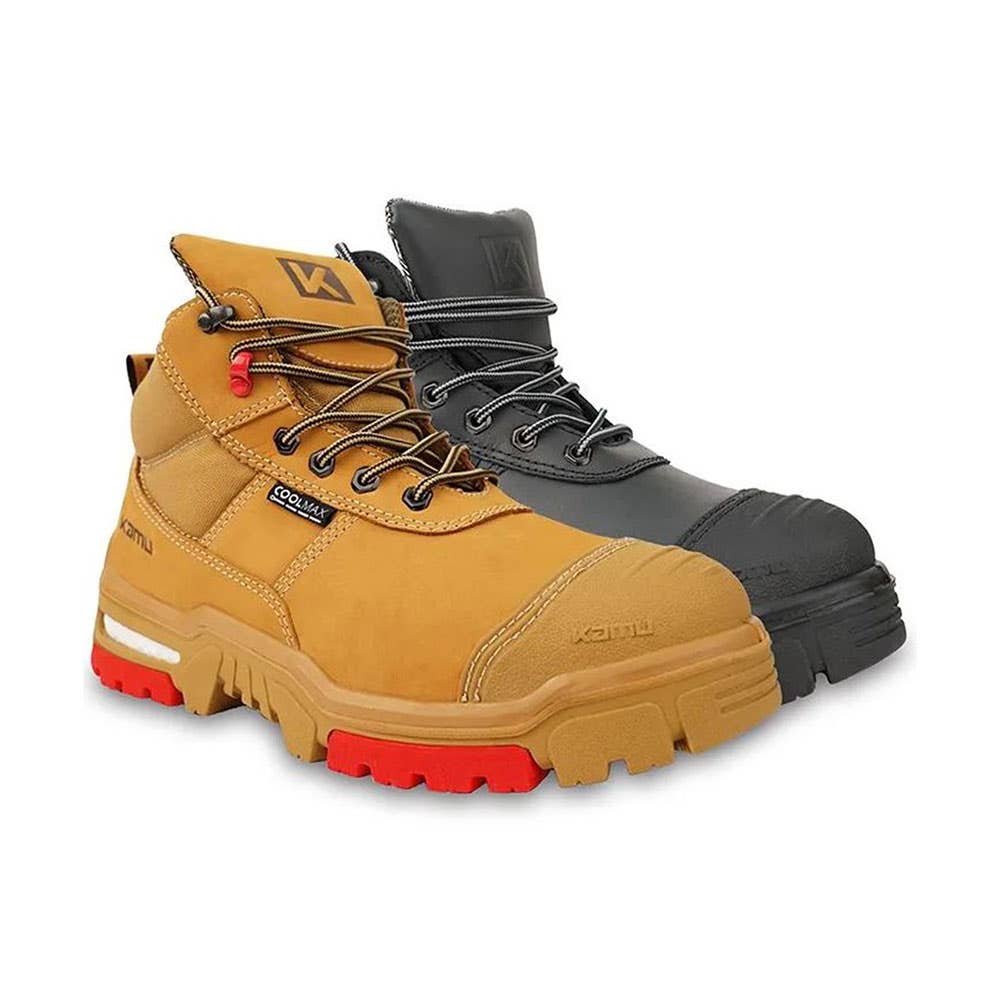Spencer Zip-Up Steel Toe Boots With Scuff Cap & TPU Sole_K506221