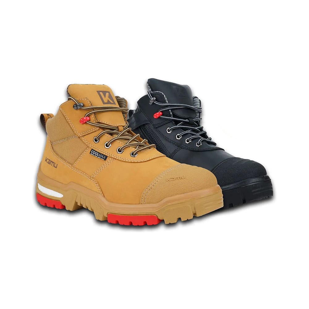 Spencer Women's Zip-Up Steel Toe Boots With Scuff Cap & TPU Sole_K508221