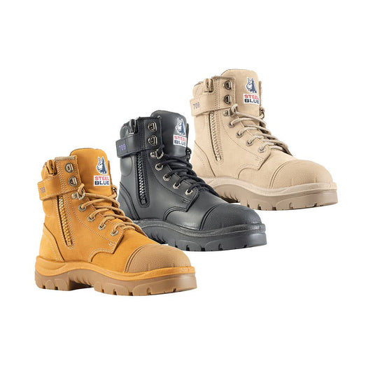 512709 Argyle Ladies Zip Boots With TPU Sole & Scuff Cap UR512709