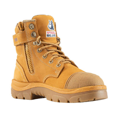 512709 Argyle Women's Zip-Up Safety Boots With TPU Sole & Scuff Cap Wheat 10.5_40045435_512709-105-WHT