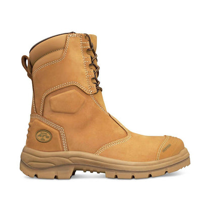 55-385 Zip-Up High Ankle Safety Boots with PU/Rubber Sole 55385