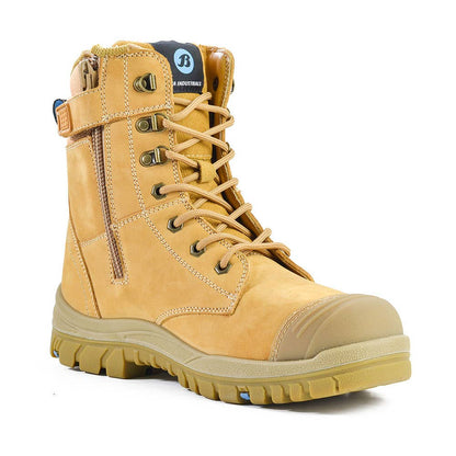 Boots Safety Defender Zip-Up Steel Toe 804-80851 Wheat 10 40035861 804-80851-10