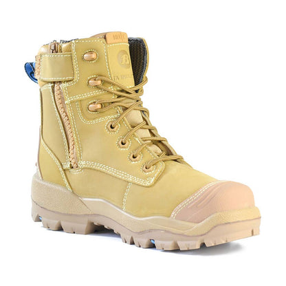 804-88015 Longreach Ultra Zip-Up Safety Boots Wheat 10 40035615 804-88015-10