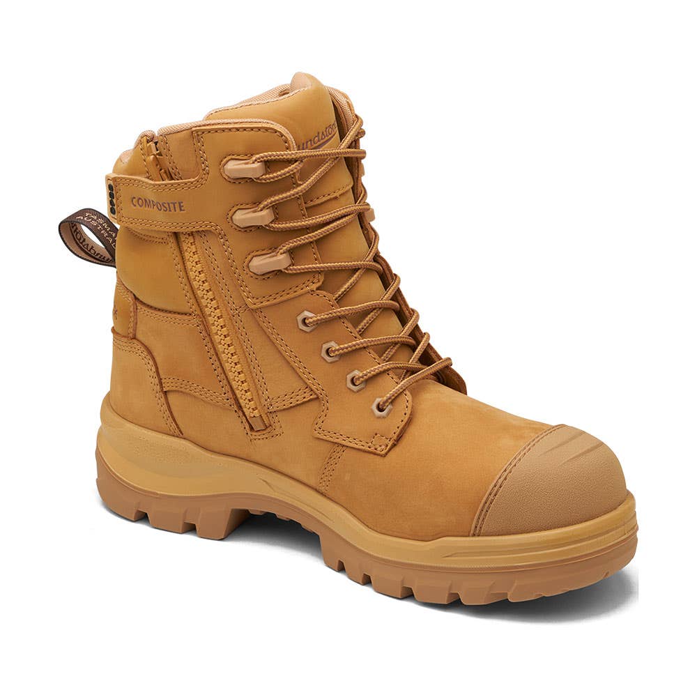 8560 RotoFlex Zip-Up Safety Boots 150mm Wheat 10.5_40033336_8560105