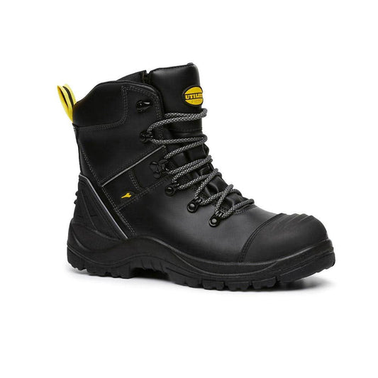 DUF19001 Craze Tiger Zip-Up Safety Boots with Nitrile Rubber Sole DUF19001