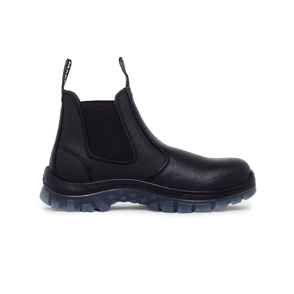 Tradie Elastic Sided Safety Boots Steel Toe Black MK0TRADIE