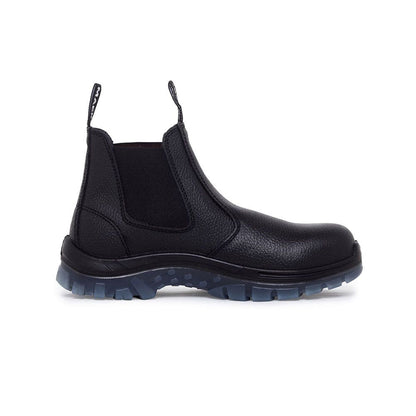 Tradie Elastic Sided Safety Boots Steel Toe Black MK0TRADIE