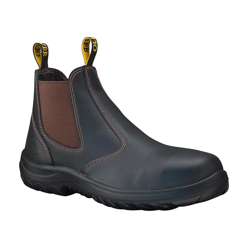 34-626 Elastic-Sided Safety Boots With Steel Toe 34626