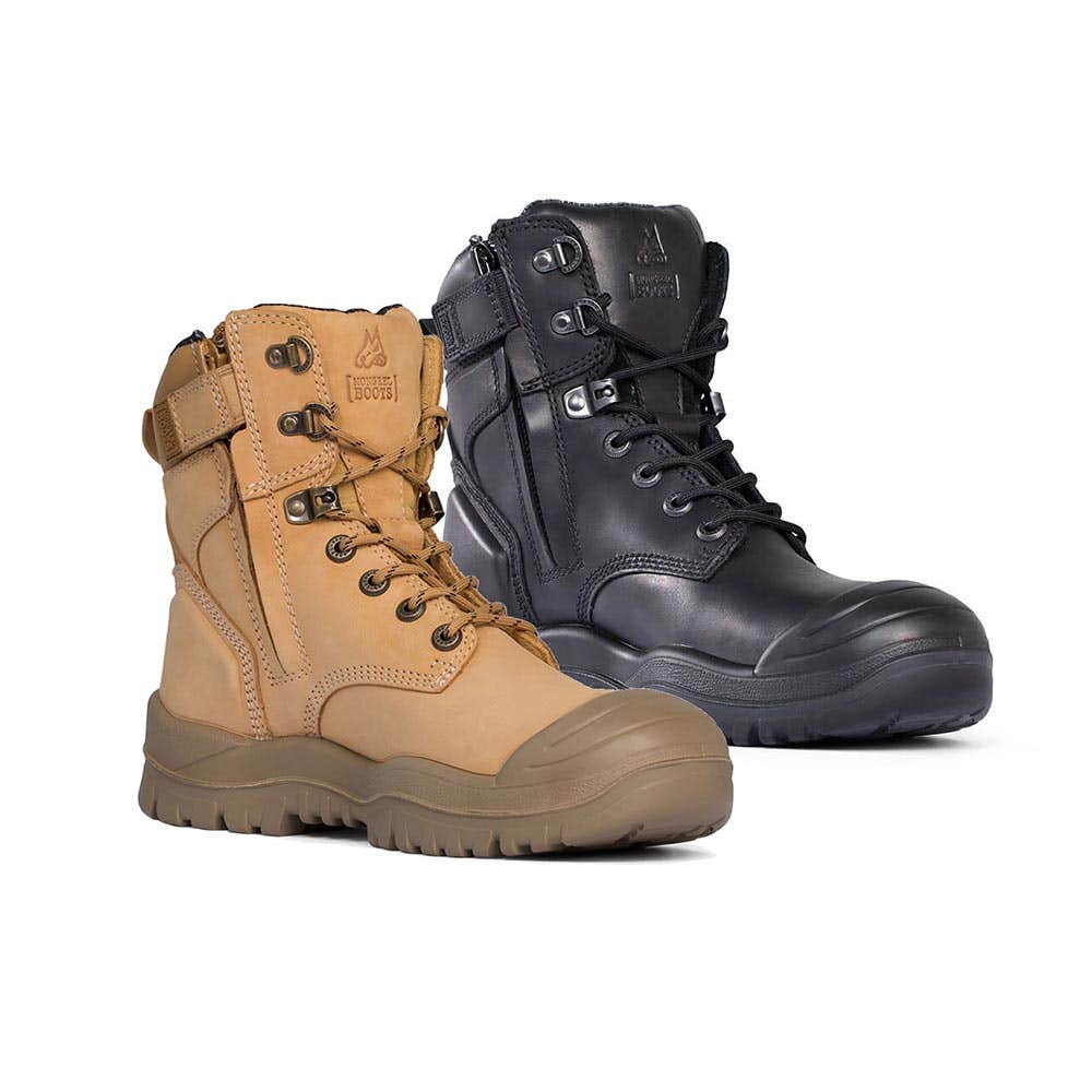 ZipSider Zip-Up Safety Boots High Ankle Steel Toe Rubber Nitrile Sole ZIPSIDERRUBH