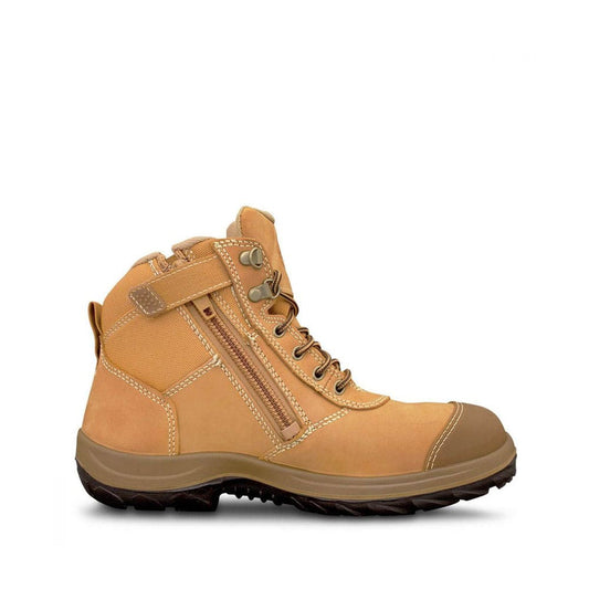 34-662 Zip-Up Safety Boots With Steel Toe & Bump Cap_34662