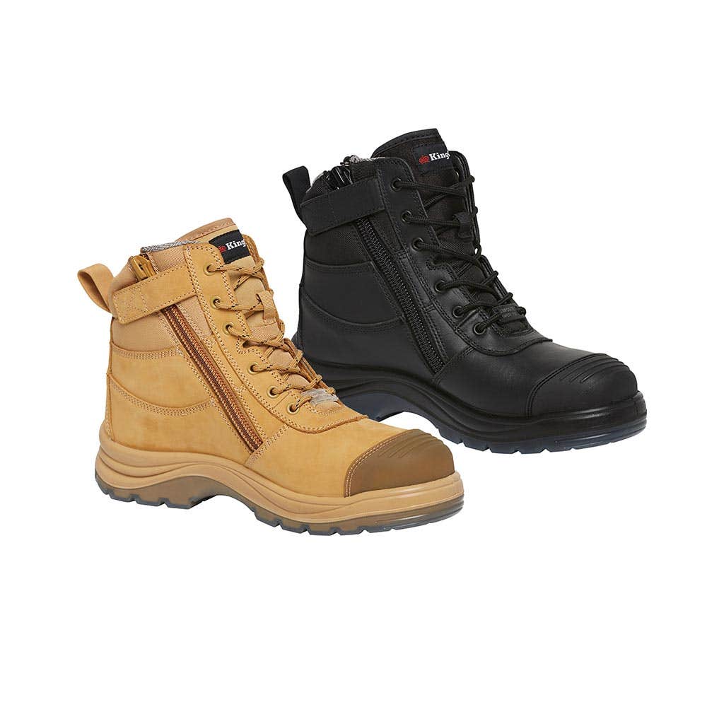 Tradie 6Z EH Zip-Up Safety Boots With Composite Toe & Bump Cap K271