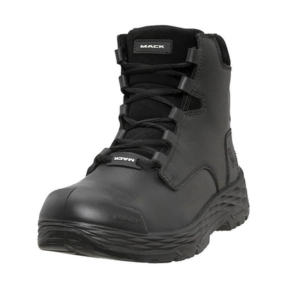 Boot Mack Force Zip Safety Zip Side Unisex Black Size 10 467628 MK0FORCEZBBF100