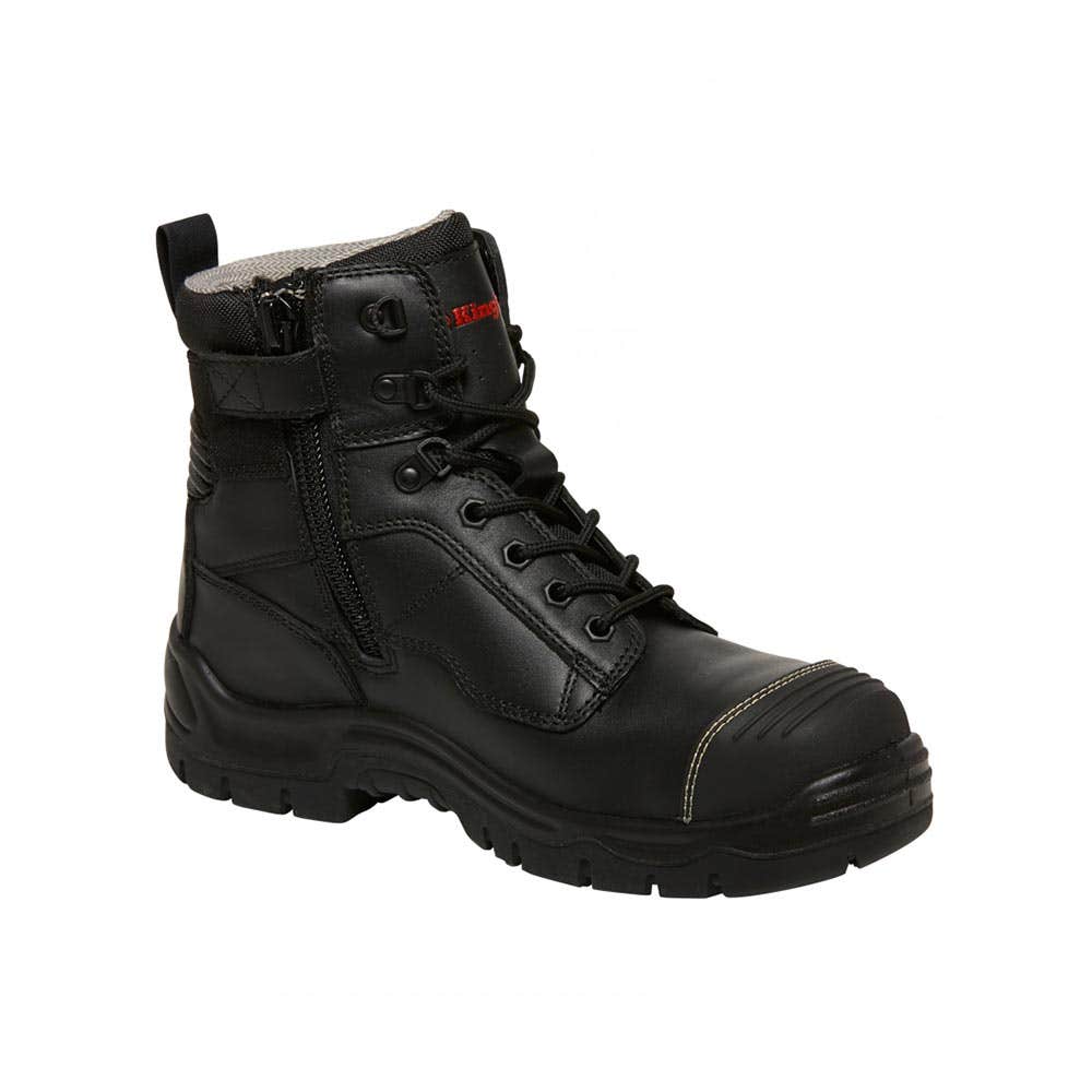 Boots Safety Lace Up/Zip Phoenix 6CZ Black Sz 3 470429 K27985-030