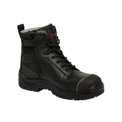 Boots Safety Lace Up/Zip Phoenix 6CZ Black Sz 3 470429 K27985-030