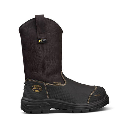 65-493 Riggers Pull-On Waterproof Safety Boots with Nitrile Sole_65493