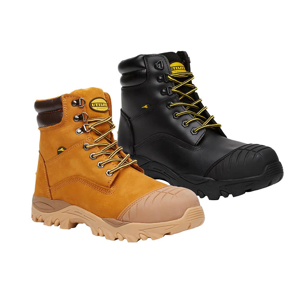 FU1948CT Craze Zip-Up Safety Boots with Nitrile Rubber Sole ATOM Uniforms ATOMFU1948CT