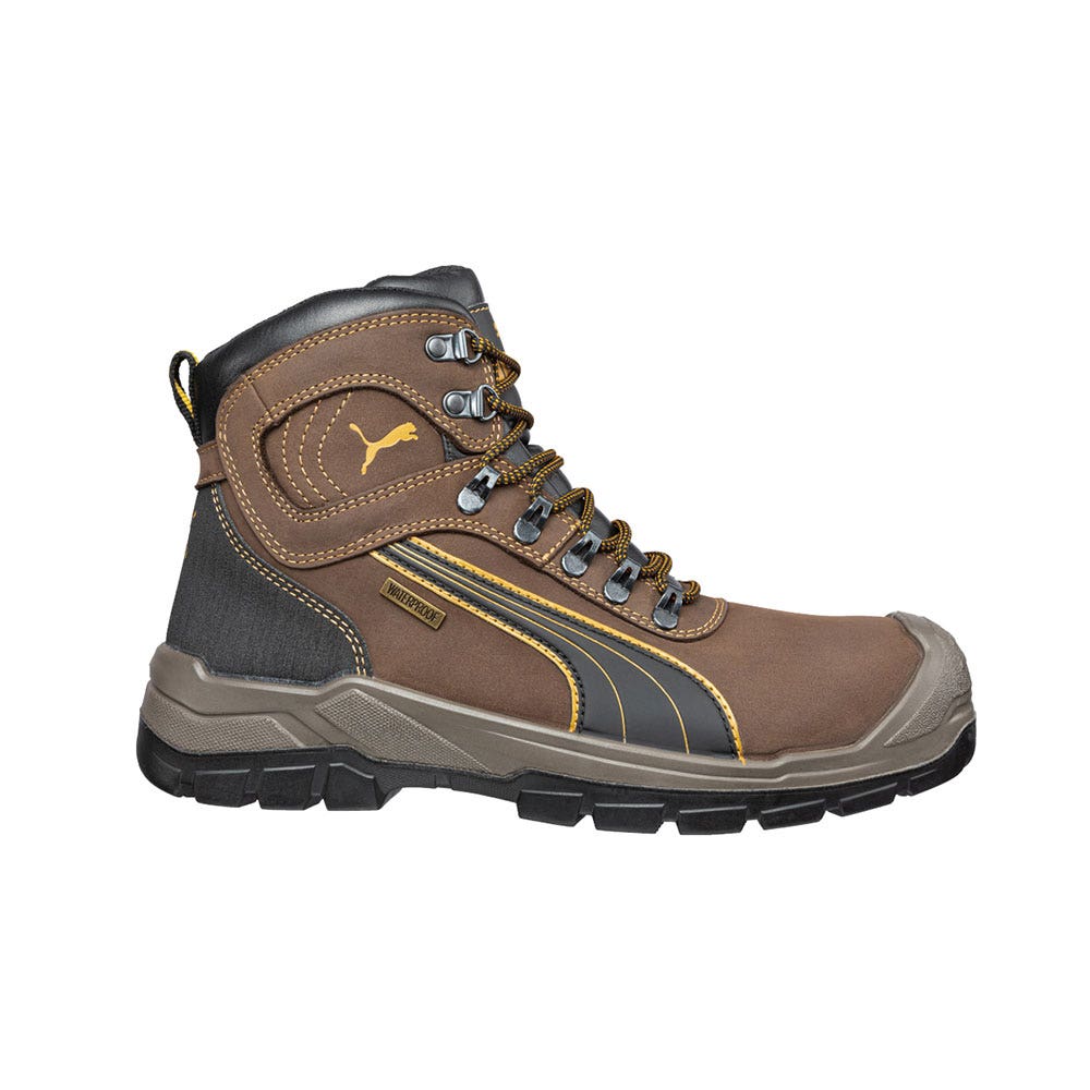 630227 Sierra Nevada Lace-Up Safety Boots With Composite Toe & Bump Cap Brown 11 36019289 630227/11