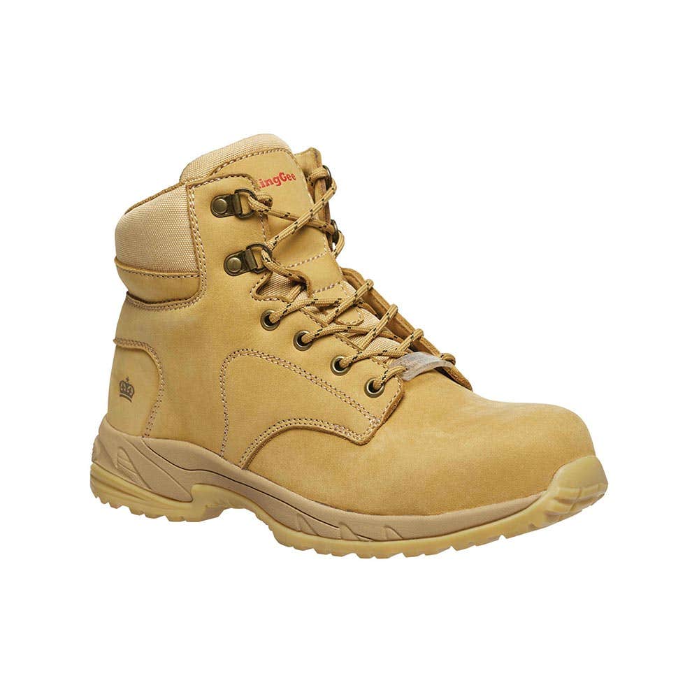 K27380 Tradie Women's Safety Boots Zip-Sided Wheat 10 40023500 K27380-100