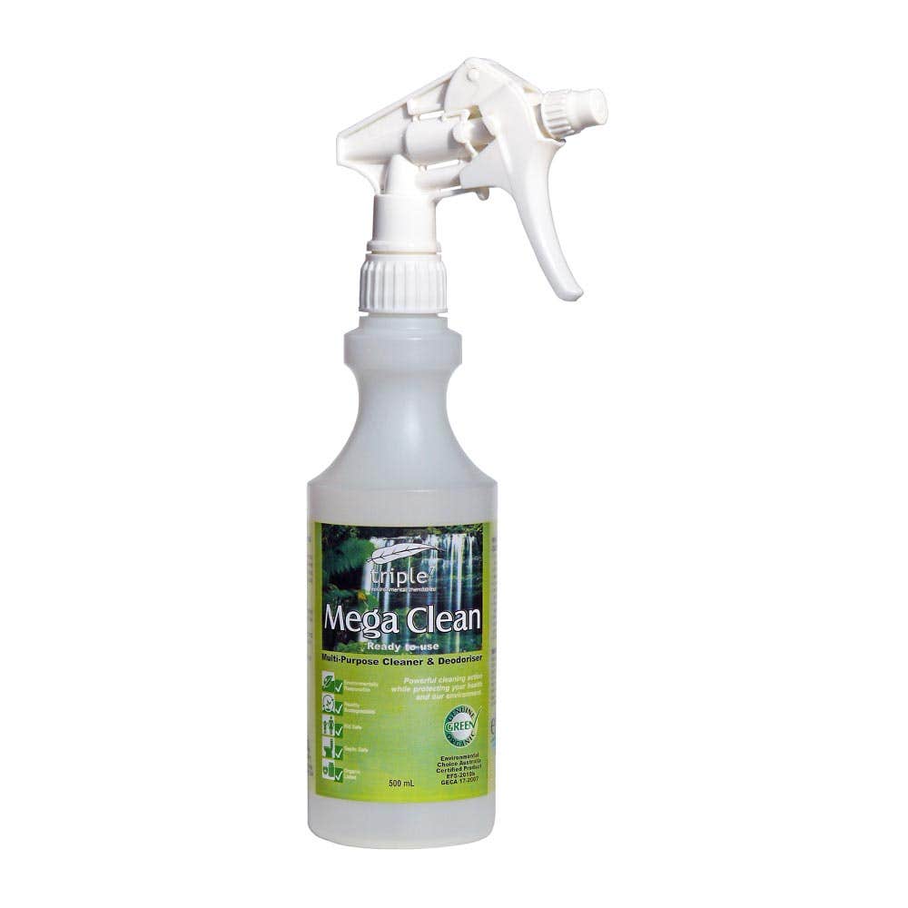 Mega Clean Cleaner & Deodoriser Empty Bottle Refillable 500ml 40022553 EFS42701