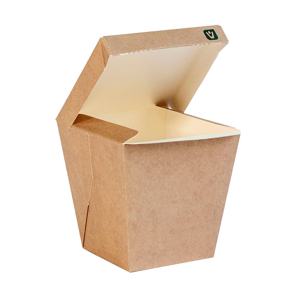 Large Noodle Box Container Brown 800ml 375 Pk 40036872 EC-CCNB800
