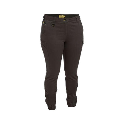 Pants Womens Cargo Stretch Cotton Cuffed 280gsm Bisley 10 Charcoal_40059191_BPL6028_BCCG_10
