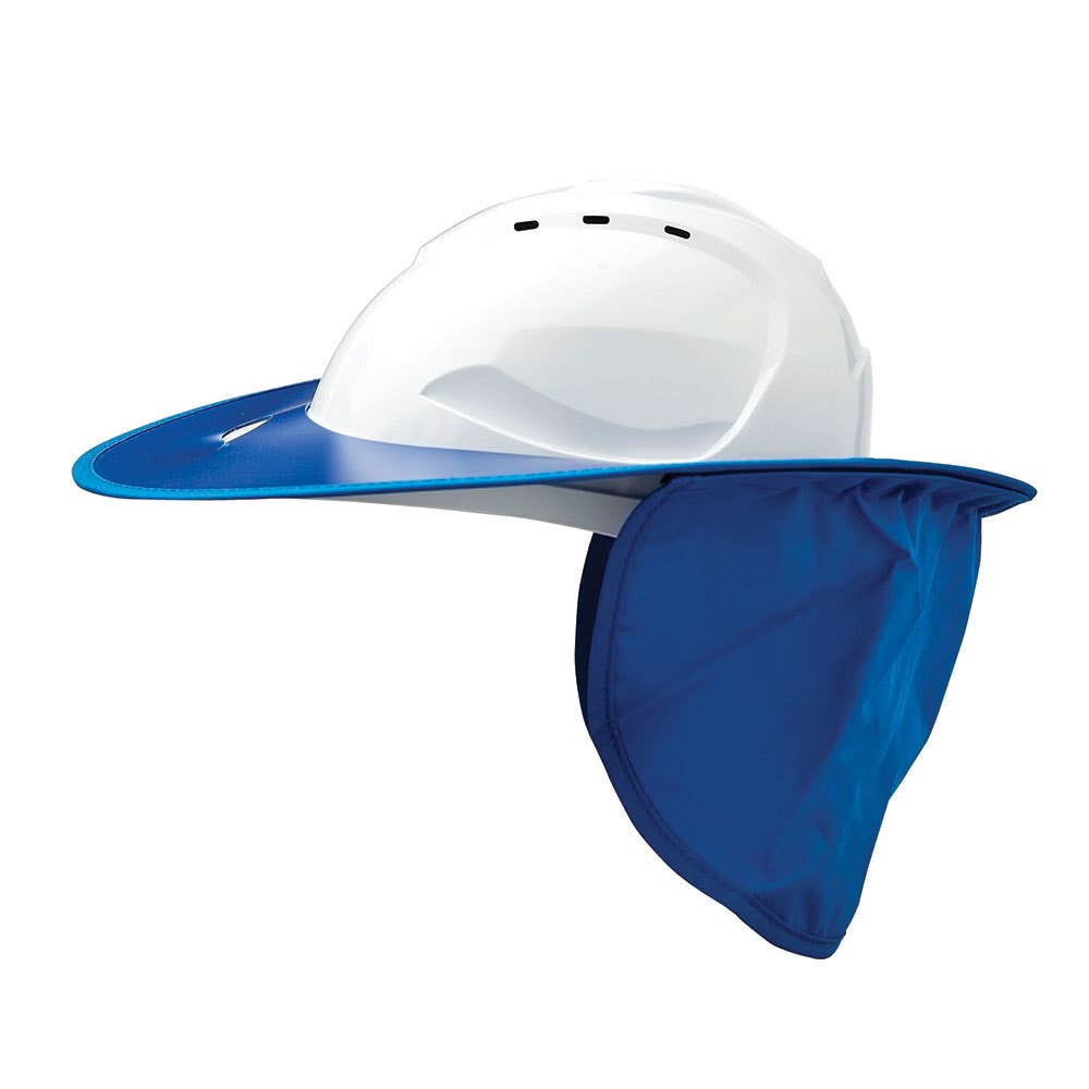 Hard Hat Brim With Neck Flap Plastic V9 Blue 258310 V9PB-B