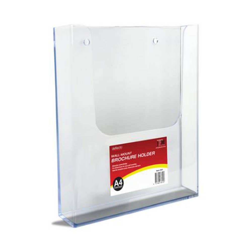 Esselte Brochure Holder Wall A4 1 Tier Clear 820040200 45560