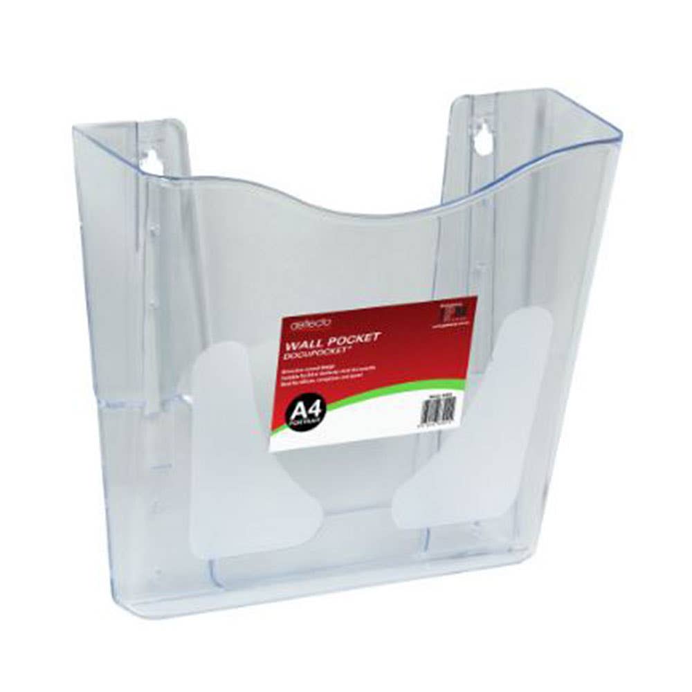 Brochure Holder Wall Pocket Docupocket Clear - A4 Portrait Deflecto  45574 40044332 45574