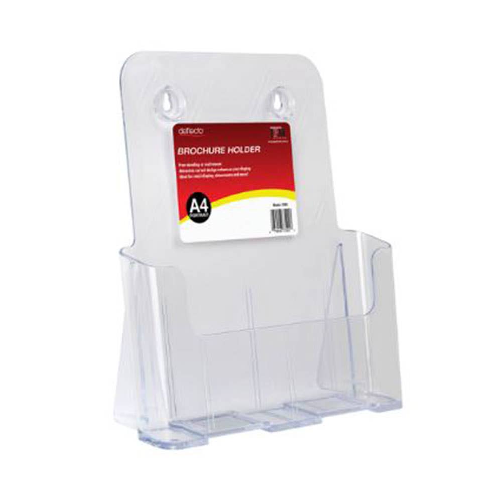 Esselte Brochure Holder Free Standing A4 1 Tier Clear 38987100 45551