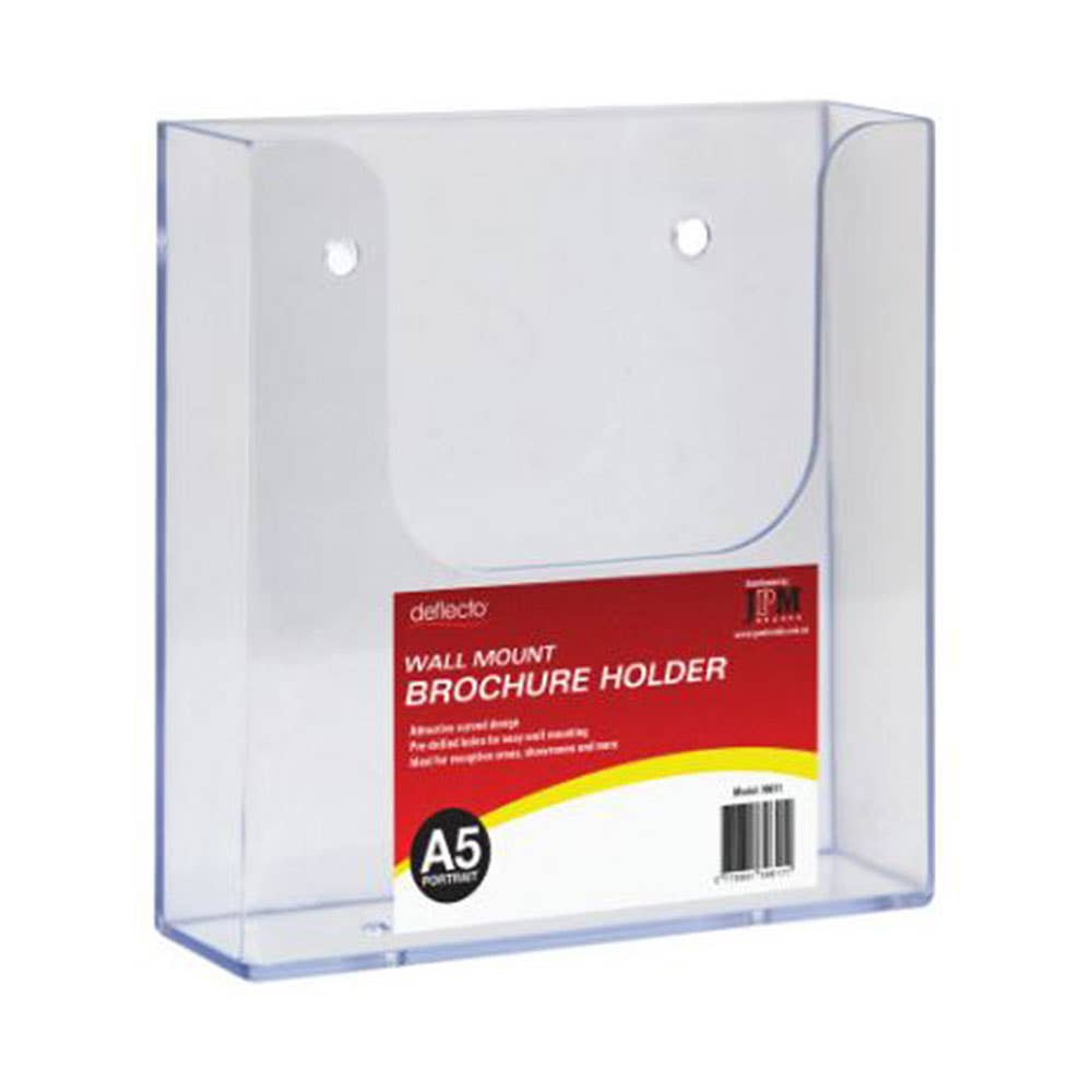 Esselte Brochure Holder Wall A5 1 Tier Clear 820040600 45539