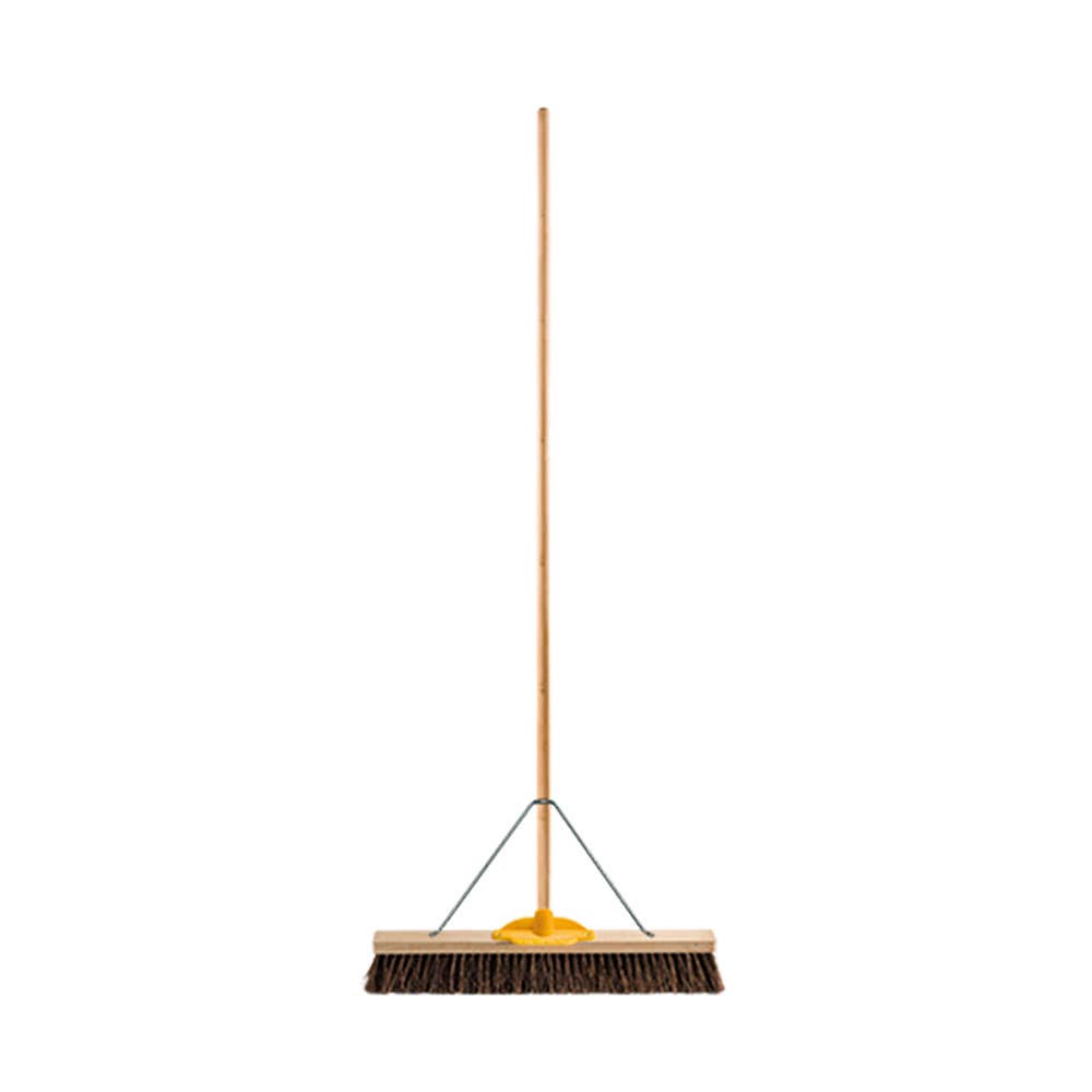 Sweep All Wooden Back Bassine Broom & Bracket 600mm 416170 164692