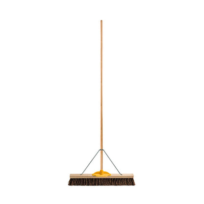 Sweep All Wooden Back Bassine Broom & Bracket 600mm 416170 164692