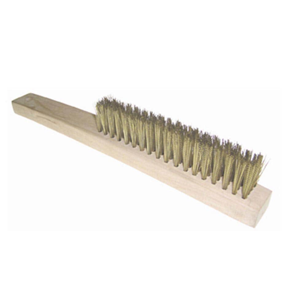 Brass Wire Hand Brush 4 Row Wood Handle Long_92660004_440_NLA